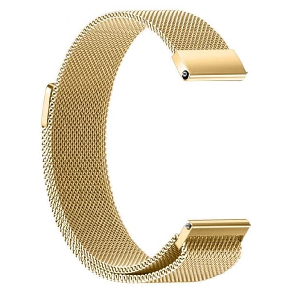 Garmin Vivoactive 4s/Vivomove 3S etc. Milanese Watch Strap – Gold