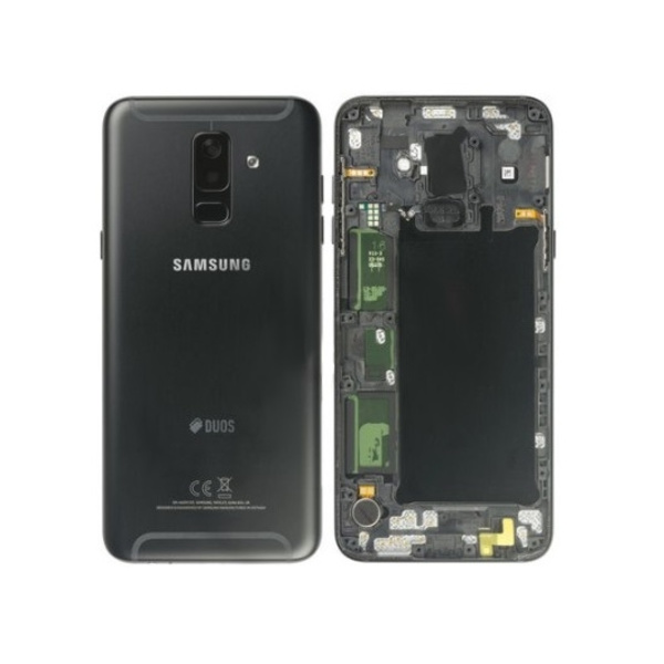 Galaxy A6 Plus 2018 Back Cover Black Duos