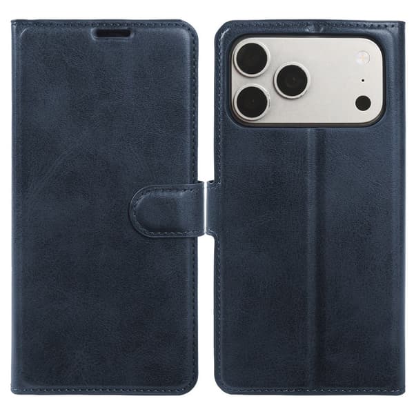 Wallet Cover with Stand iPhone 18 Pro Max, iPhone 17 Pro Max - Blue