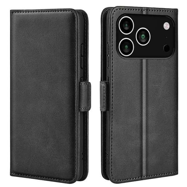 iPhone 18 Pro/17 Pro Wallet Cover PU-leather - Black