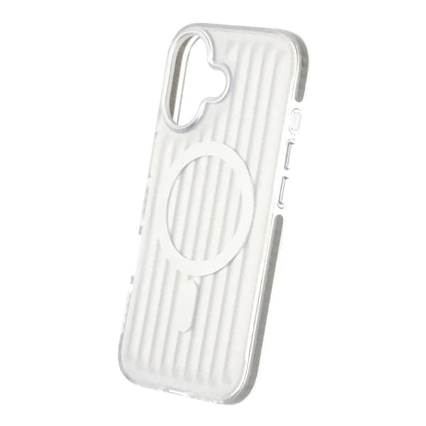 Mobile Case Corrugated Magsafe for iPhone 17 - Silver