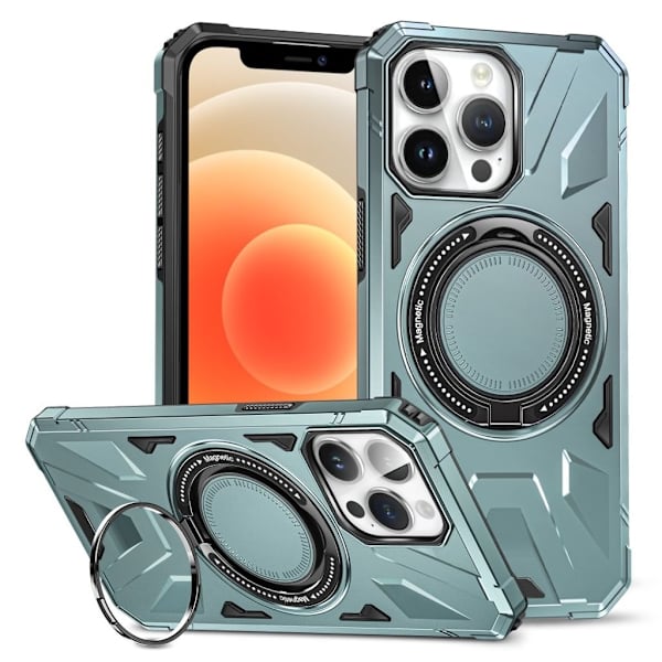 iPhone 12 Pro Max Case with Ring holder - Green