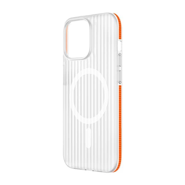Corrugated Anti-Slip Case for iPhone 14 and 13 - Non-Slip - Orange