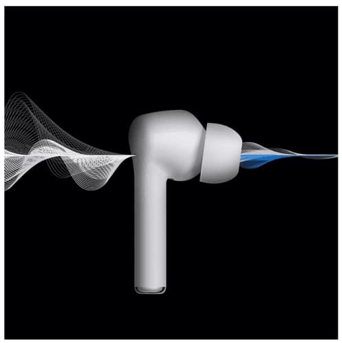 Original Huawei FreeBuds 3i True Trådlösa Hörlurar - Ceramic White Svart