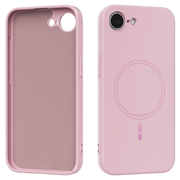 ABEEL iPhone 17e/16e MagSafe Silicone Case - Pink