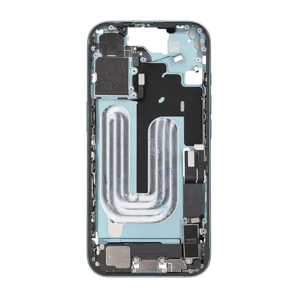 Middle frame with small parts for iPhone 16 - Green OEM