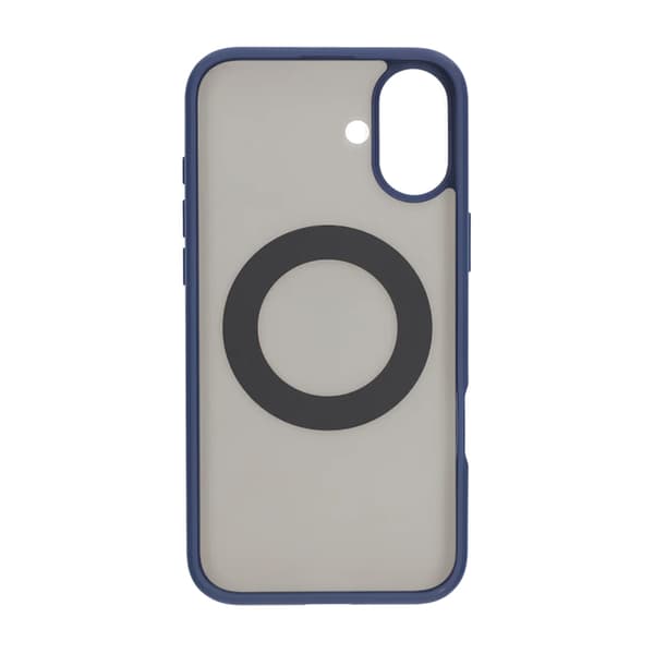 Matte case 360 ​​rotating bracket Mobile Phone Case For iPhone 16 Plus Blue
