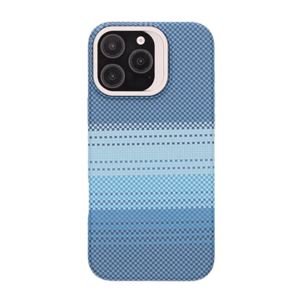 Magsafe Case and Stand for iPhone 16 Pro Max - Striped Blue