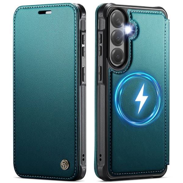 CASEME 053 Samsung Galaxy S25/S24 Wallet Cover MagSafe RFID blocking - Turquoise