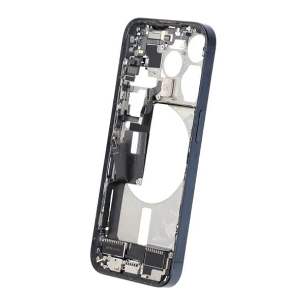 Mittenram med smådelar för iPhone 15 Pro - Blå Titan OEM