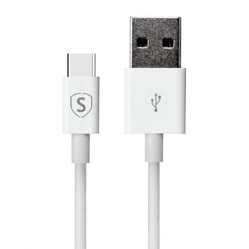 SiGN USB-C kabel för Snabbladdning 0,25 m - Vit