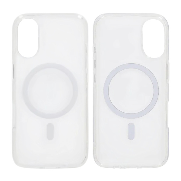 Phantom magnetic case with frosted backplate texture For iPhone 17 White