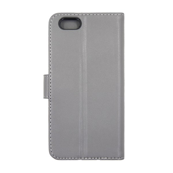 iPhone 6/6S Plånboksfodral Läder med Stativ - Grå