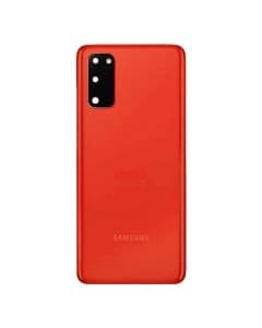 Samsung Galaxy S20 Baksida Med Tejp - Röd Svart