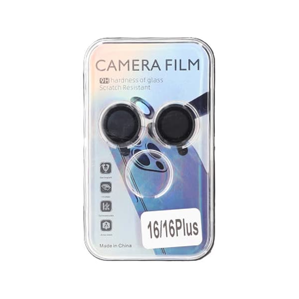 iPhone 16 and 16 Plus Lens Camera Cover - Black