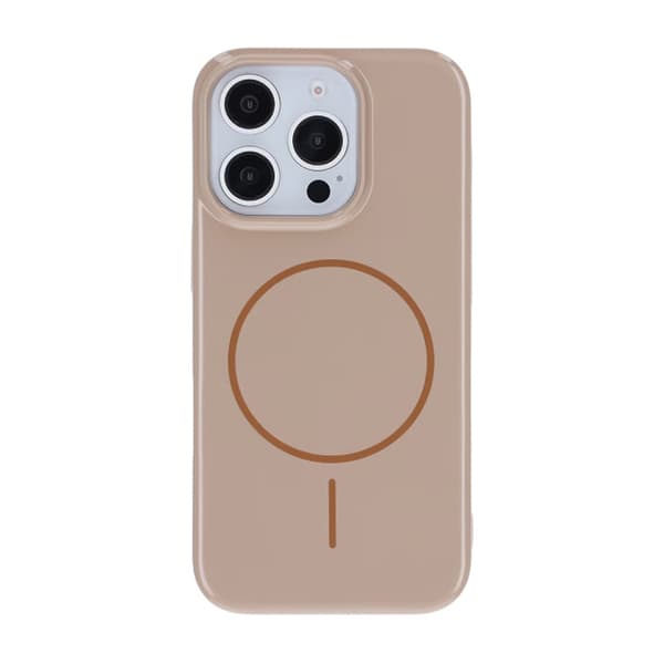 Glossy design Magnetic Case For iPhone 16 Pro Gold