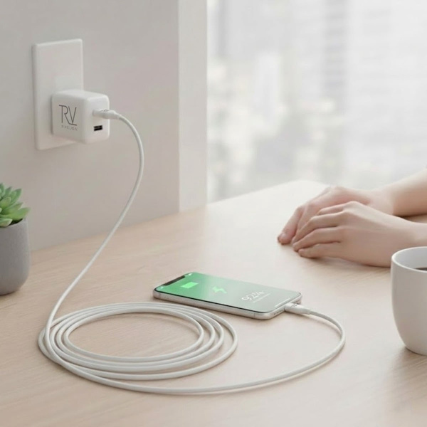 Rvelon C-Lightning white 2M, C94 MFI certified cable