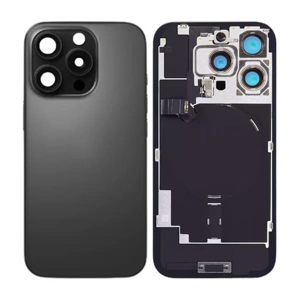iPhone 16 Pro Back Glass with small parts - Black Titanium