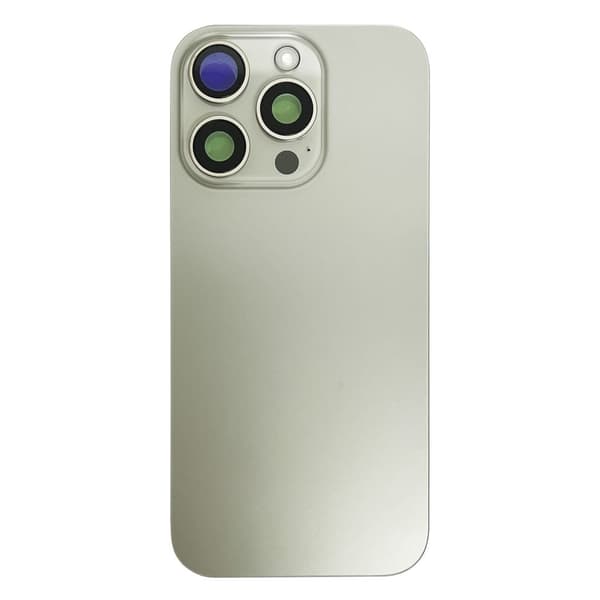 iPhone 15 Pro Max Back Cover with Small Parts (No Logo) - Natural Titanium