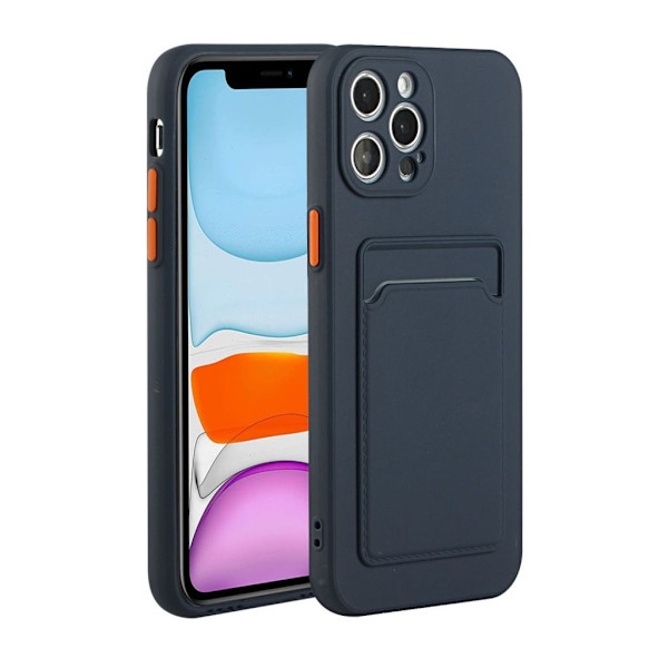 IPhone 12 Pro Max case with a card holder - Dark blue