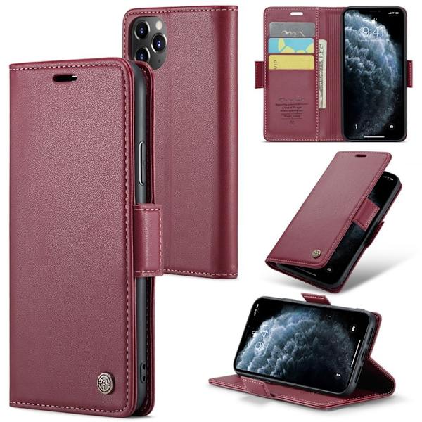 CASEME iPhone 11 Pro Max Wallet Cover RFID Blocking – Red