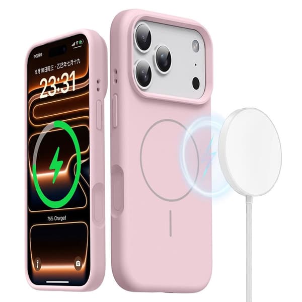 iPhone 18 Pro Max/17 Pro Max MagSafe Case in Silicone - Pink