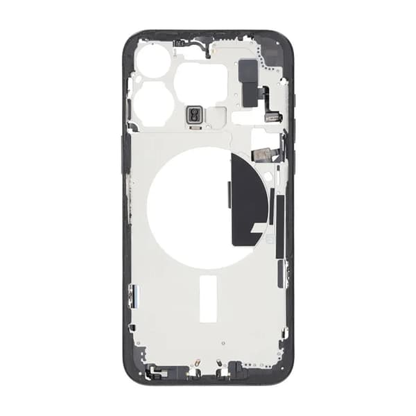 Middle frame with small parts for iPhone 15 Pro Max - Black Titanium OEM