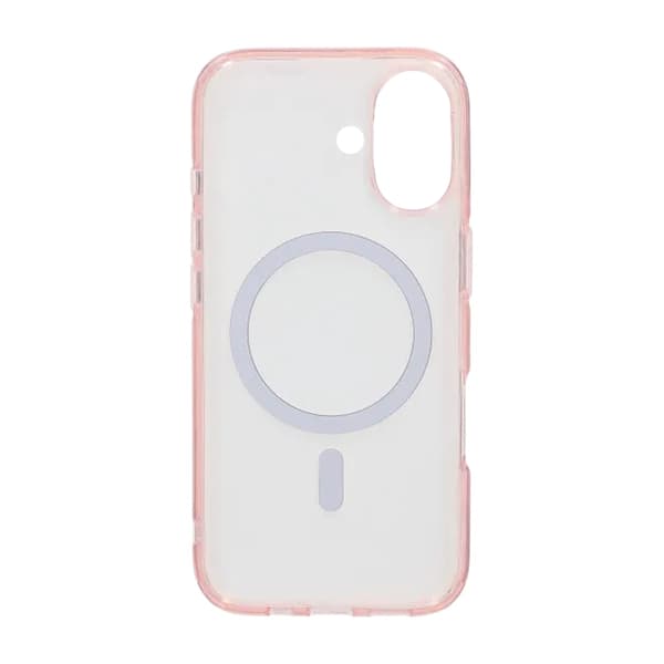 TPU Magsafe Mobile Case for iPhone 17 - Pink Transparent