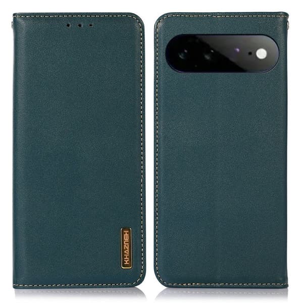 KHAZNEH Google Pixel 11 Pro XL Wallet Cover Genuine Leather RFID - Green