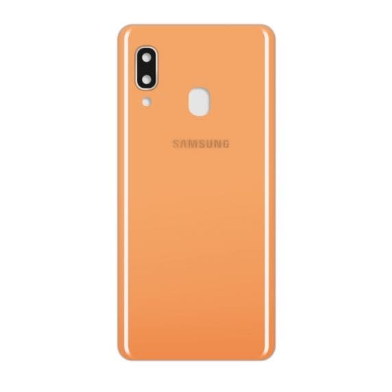 Samsung Galaxy A40 Baksida med tejp - Korall Svart