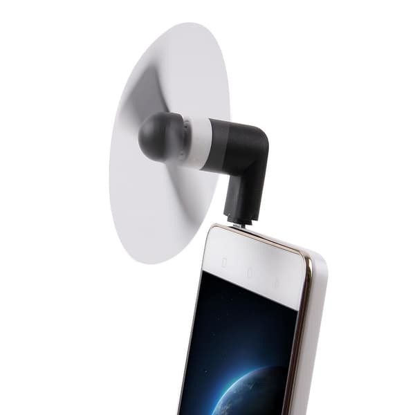 Mobilfläkt med Micro-USB - Svart Svart