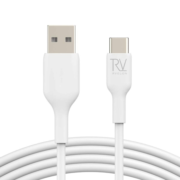 Rvelon USB-A till USB-C Kabel 1M - Vit