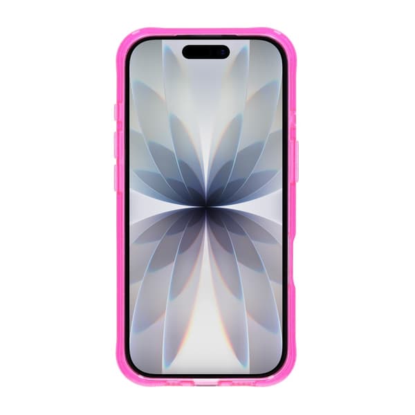Magic Crystal Airbag Shockproof Magnetic Case with 360° Rotating Stand For iPhone 17 Rose Red