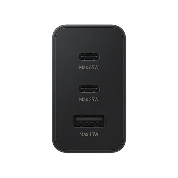 Samsung Trio Laddare 65W 2xUSB-C 1xUSB-A - Svart