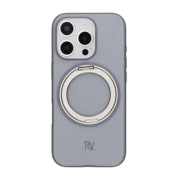 iPhone 16 Pro Rvelon Skal Roterande Magnet Stativ - Grå
