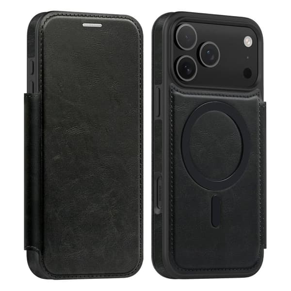 iPhone 18 Pro Max/17 Pro Max MagSafe Wallet Cover - Black