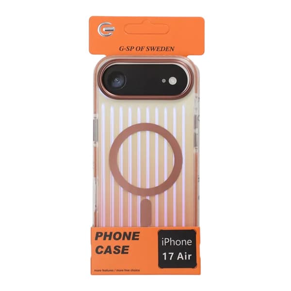Corrugated MagSafe Mobile Case for iPhone Air - Rose Gold