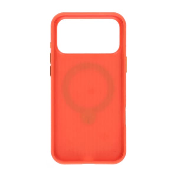 Mecha-Style Litchi Grain 360 Rotating Stand Phone Case For iPhone 17 Pro Max/18 Pro Max Orange