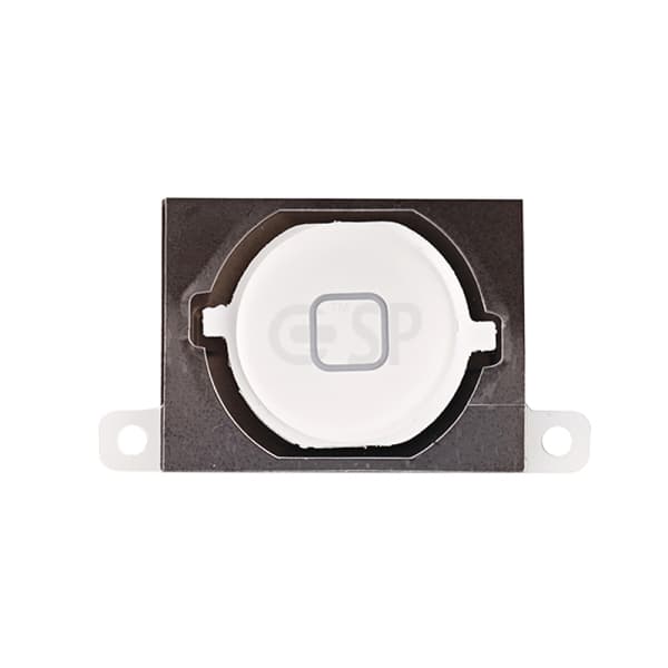 iPhone 4S Home Button with Adhesive - White