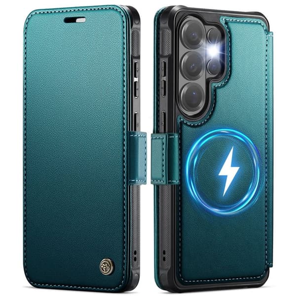 CASEME Samsung Galaxy S24 Ultra Wallet Cover MagSafe RFID blocking - Turquoise