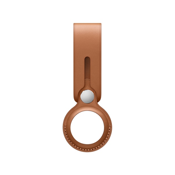 Apple Airtag Läderfodral - Brun