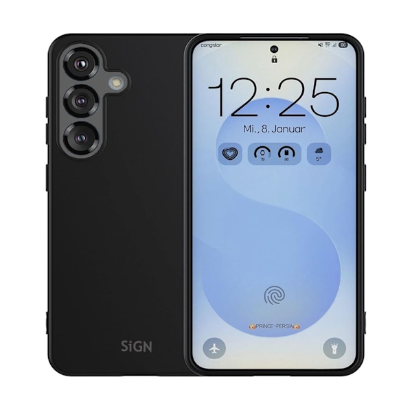 SiGN Liquid Silicone Case for Samsung Galaxy S25 Plus - Black