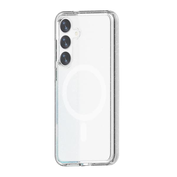 Samsung Galaxy S24 Plus Hybrid Case With Glitter - Transparent