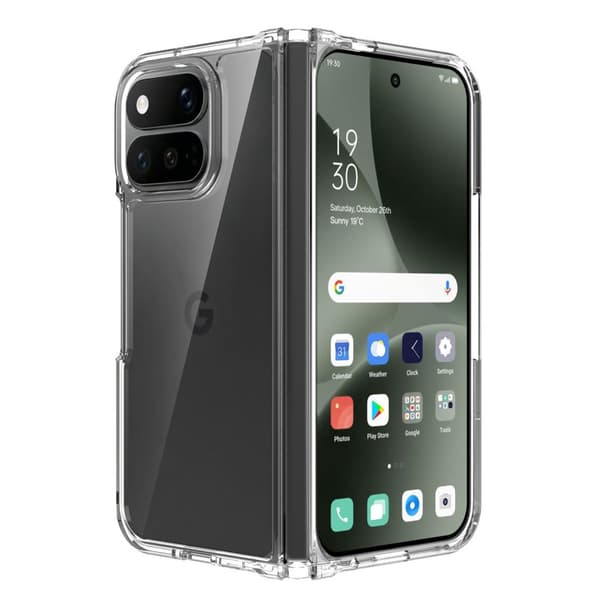 Google Pixel 11 Pro Fold Case with Acrylic Back - Transparent