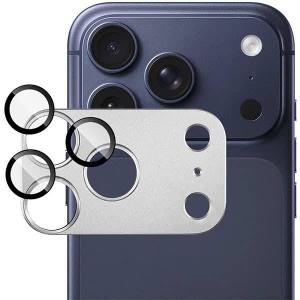 IMAK iPhone 18 Pro Lens Protector Tempered Glass/Metal - Silver