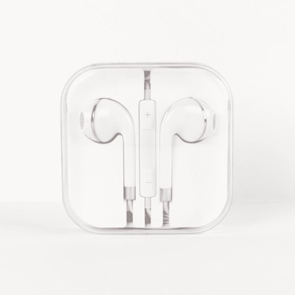 Hörlurar In-Ear med Mikrofon - 3,5 mm - Vit/Rosa
