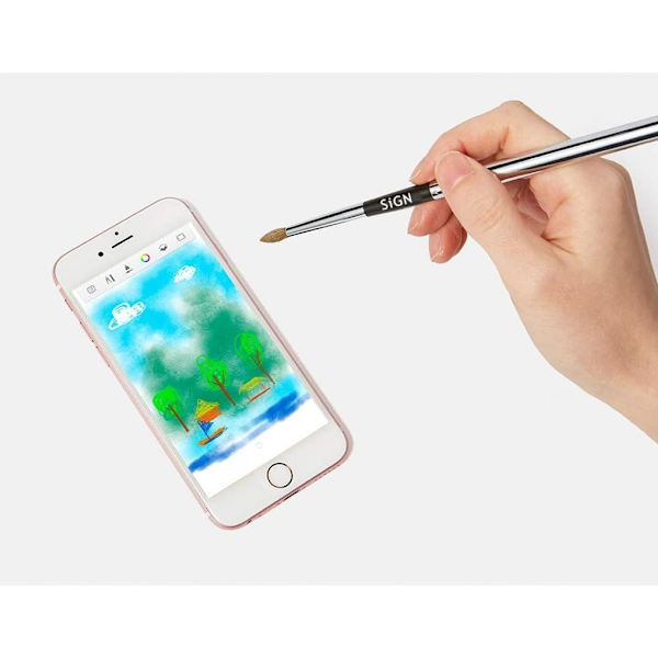 Stylus Pen for Touch Screens with Dual Tips - Black