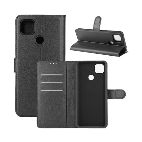 Xiaomi Redmi 9C NFC Plånboksfodral med Stativ - Svart