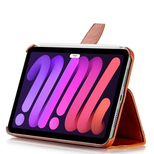 KVAJ iPad mini (gen 6)/iPad mini (A17 Pro) Case London Brown