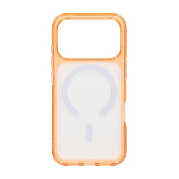 Mobile Case TPU Magsafe for iPhone 17 Pro Max - Orange Transparent